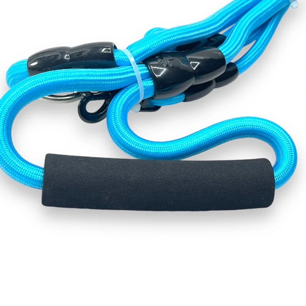 Paws First Brand New Double Dog Rope Leash Tangle Free 360 Degree Swivel 4.75 FT